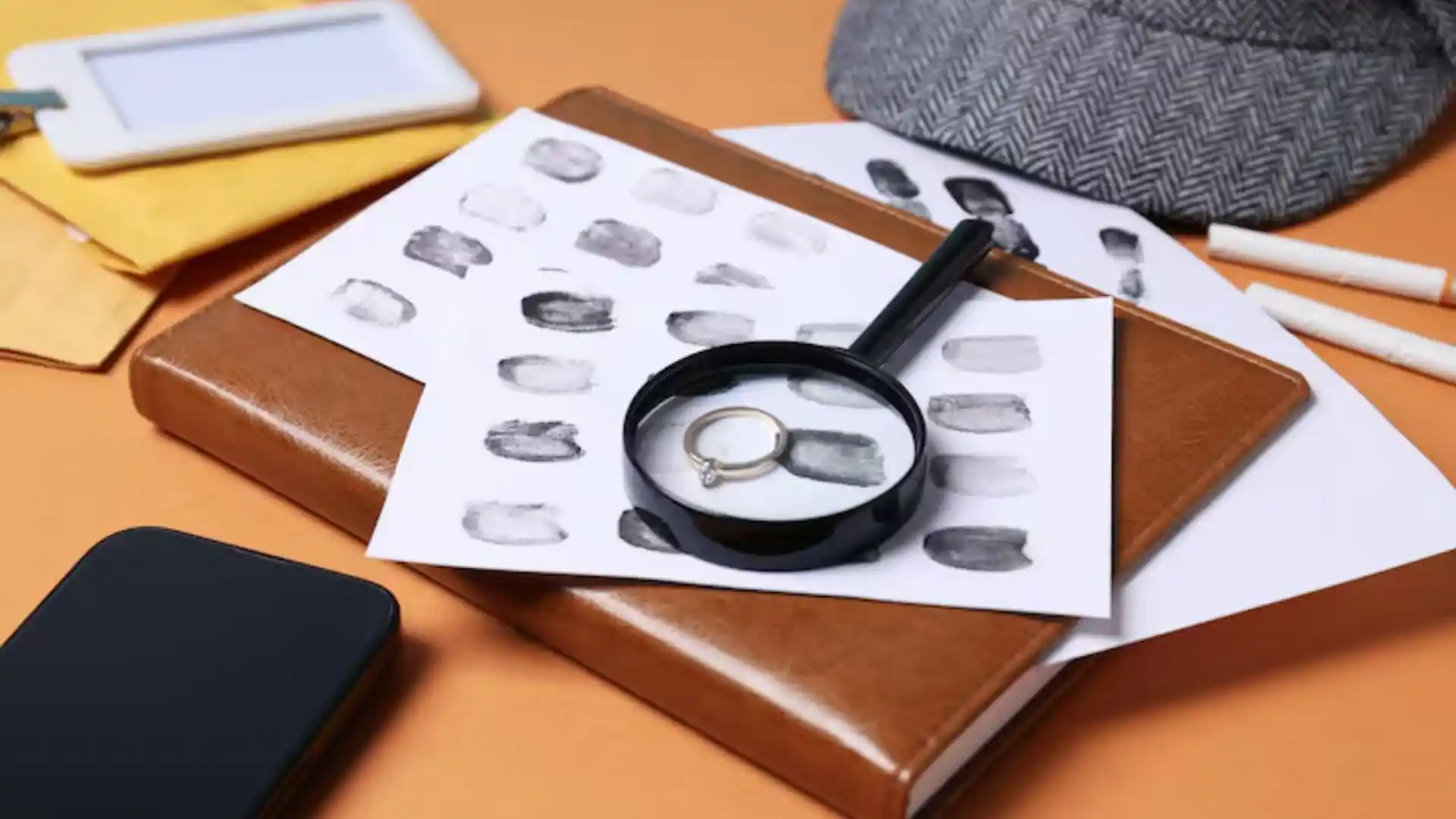 Image: a document undergoing forgery examination