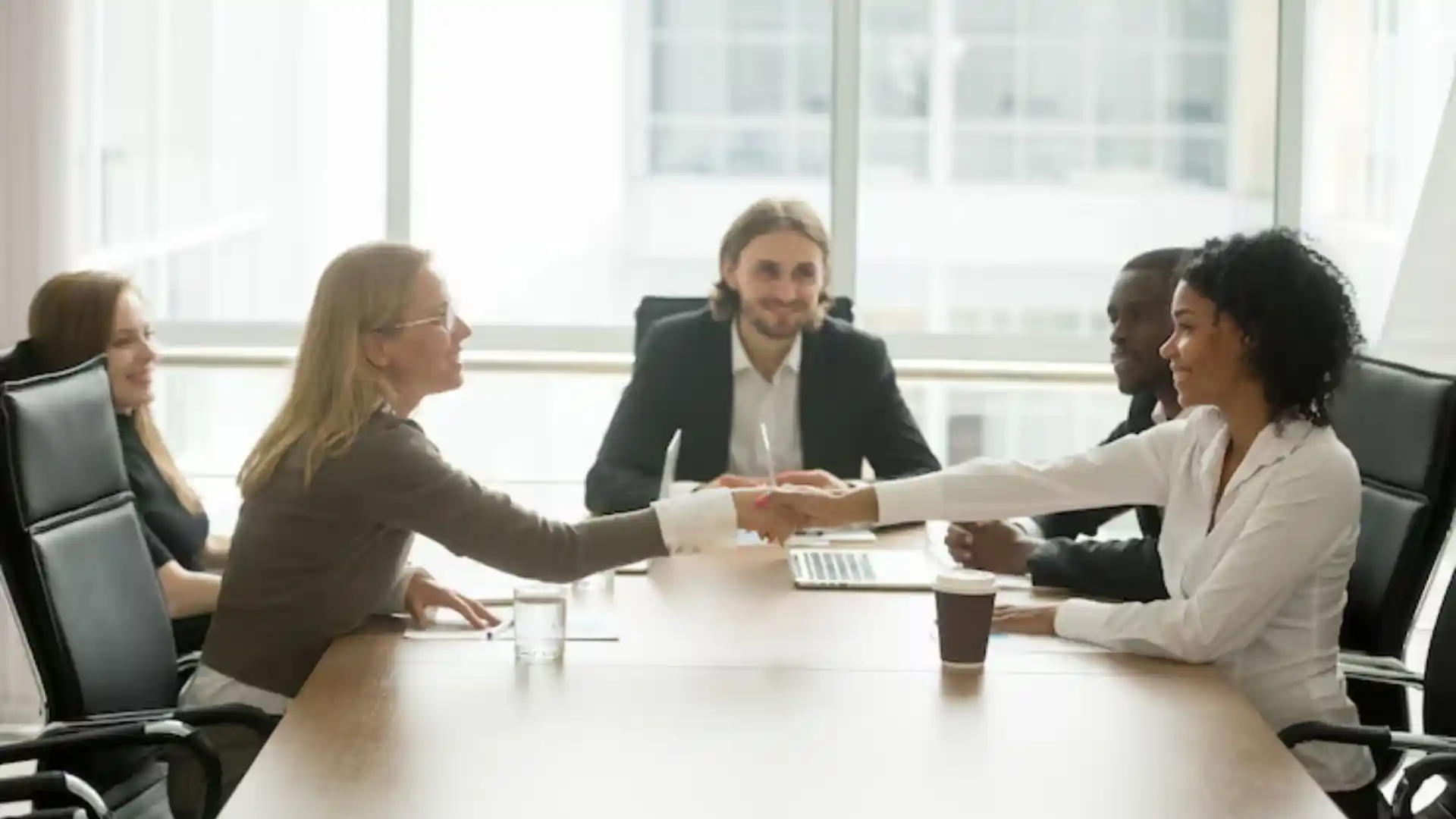 Image: a mediation session between two parties